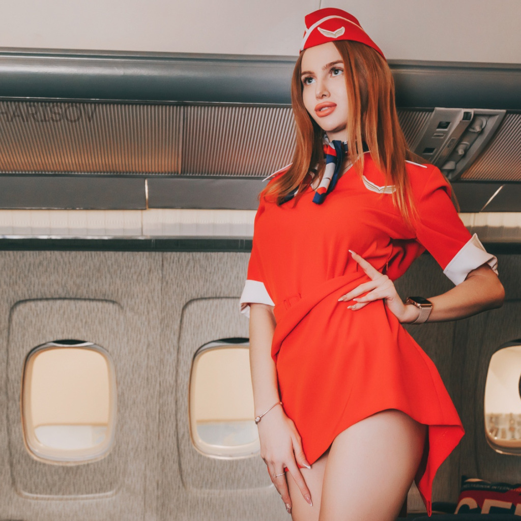 Blonde flight attendant best adult free image