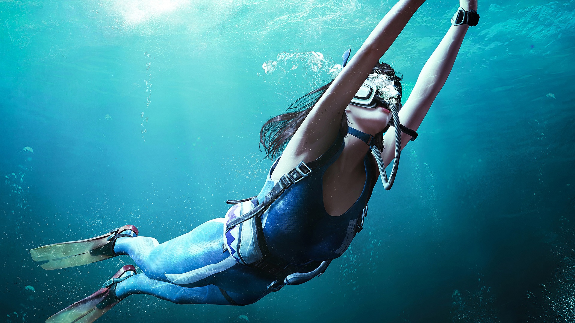 Underwater girl