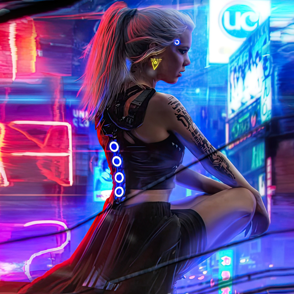 Neon girls cyberpunk фото 106