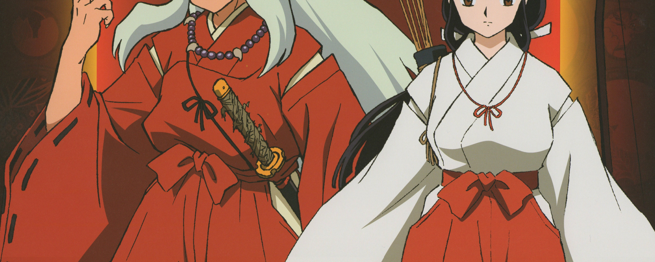 download. the demon, two, priestess, art, red suit, Inuyasha, Inuyasha, Rum...