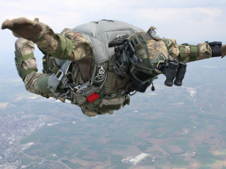 Download wallpaper jump, parachute, Turkey, special forces, Turkish special  forces, section men in resolution 320x240
