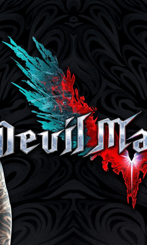 Download wallpaper the game, guy, tattoo, character, Devil May Cry, Devil  May Cry 5, section games in resolution 480x800