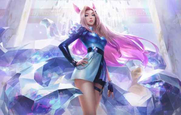 Picture energy, magic, the game, beauty, game, League of Legends, Ahri, LOL, cute girl, League Of …