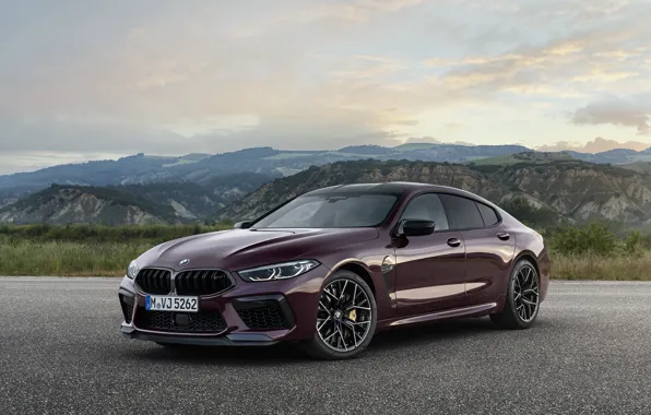 Picture coupe, BMW, Parking, 2019, M8, the four-door, M8 Gran Coupe, M8 Competition Gran Coupe, F93