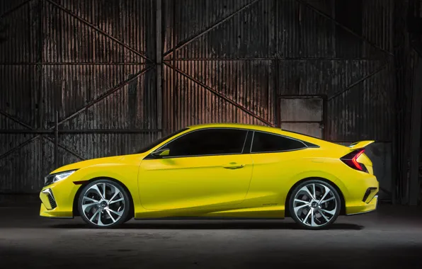 Picture coupe, Honda, in profile, 2015, Civic Concept