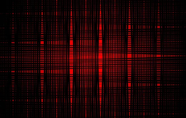 Picture red, abstraction, black, red, black, thread, fon, string