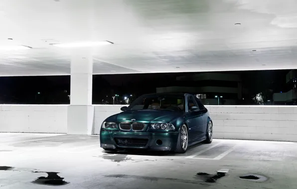 Picture BMW, Night, E46, Parking, M3