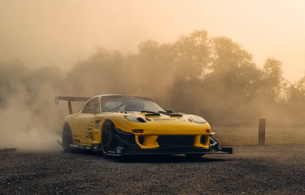Picture Yellow, RX-7, Fog