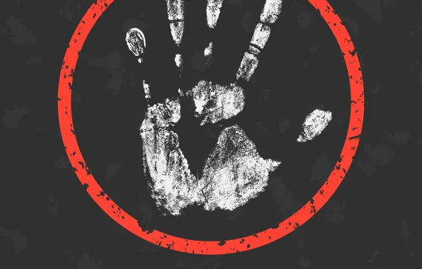 Picture white, warning, message, poster, hand, fingers, abuse