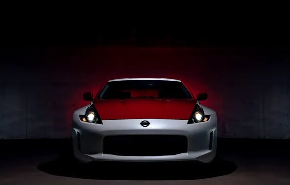 Picture light, coupe, Nissan, front view, red-white, 370Z, 50th Anniversary Edition, 2020, 2019