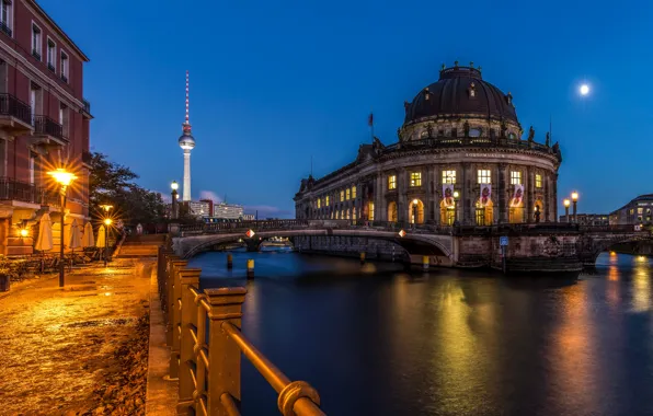Picture lights, the evening, Germany, Berlin