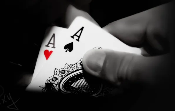 Wallpaper poker, casino, 2 aces images for desktop, section игры - download