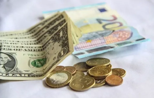 Picture money, Euro, dollars