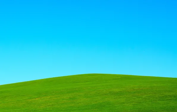 Picture the sky, grass, minimalism, hill