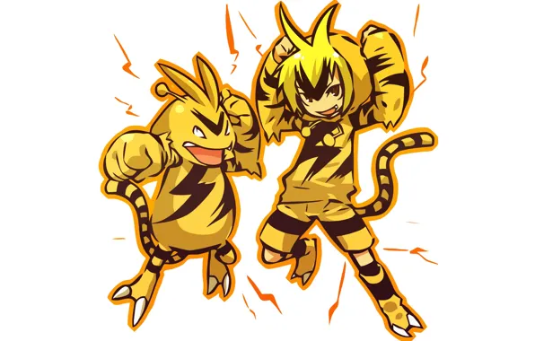 Picture boy, category, costume, guy, fists, boy, cosplay, electric, charge, pokemon, pokemon, humanitaria, Electabuzz, Electabuzz