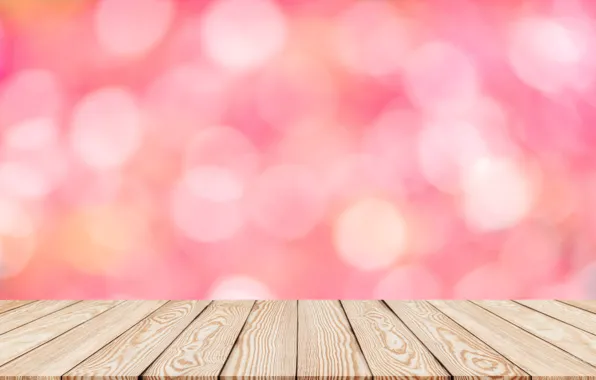 Picture background, tree, pink, Board, wood, pink, background, bokeh, bokeh, table