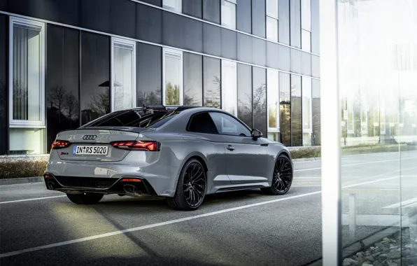 Picture asphalt, the city, Audi, coupe, RS 5, 2020, RS5 Coupe