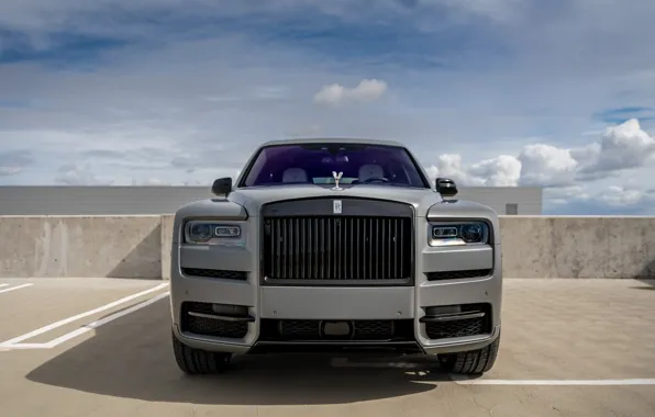 Picture Rolls Royce, Front, Face, Graphite, Cullinan, Luxury SUV