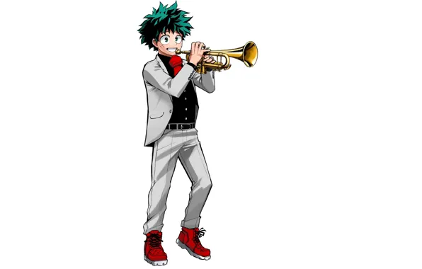 Picture Trumpet, Boku no Hero Academy, Izuku Midoriya, Official Art, Kohei Horikoshi