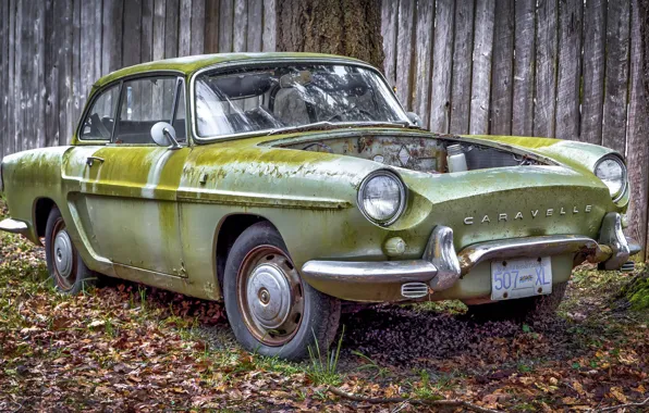 Picture old, rusty, car, Renault Caravelle