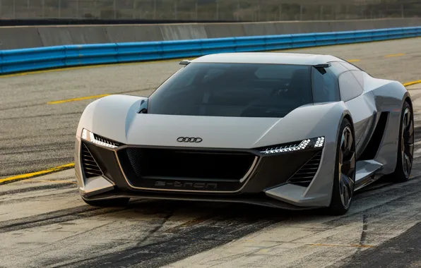 Picture asphalt, grey, Audi, track, 2018, PB18 e-tron Concept