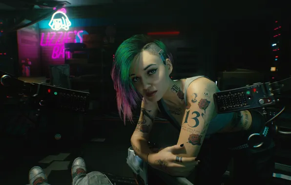 Picture Girl, Games, Neon, Cyberpunk 2077