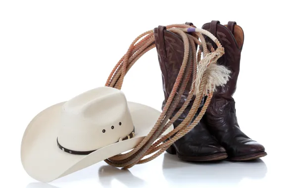 Picture hat, leather, boots