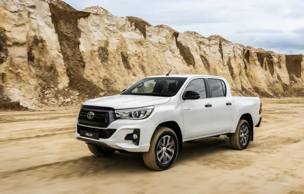 Picture white, Toyota, pickup, Hilux, Special Edition, 2019, double cab