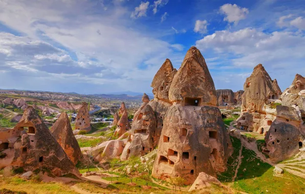 Picture rocks, Turkey, Cappadocia, Uchisar