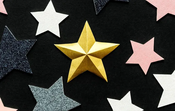 Picture background, gold, star, sequins