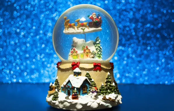 Picture decoration, snow, ball, New Year, Christmas, Christmas, New Year, decoration, xmas, Merry