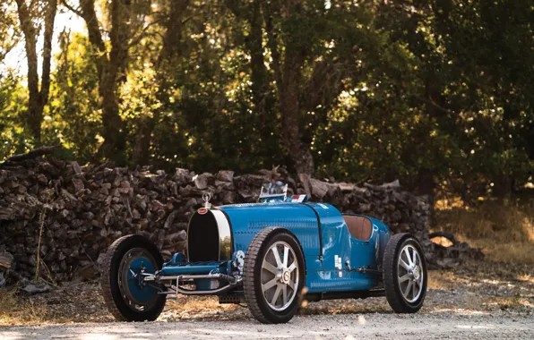 Picture Retro, Blue, 1927, Sports car, Bugatti Type 35C