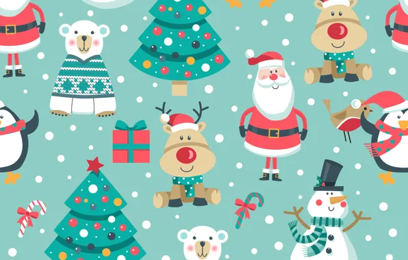 Picture decoration, background, pattern, New Year, Christmas, snowman, Christmas, background, pattern, New Year, snowman, decoration, xmas, …