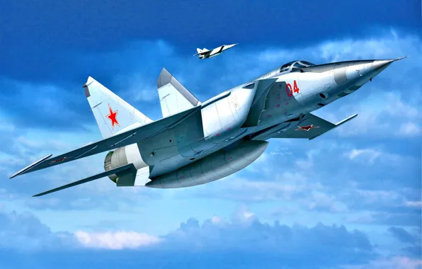 Picture THE SOVIET AIR FORCE, The MiG-25, Supersonic aircraft, Electronic reconnaissance aircraft, MiG-25РБТ, Tall
