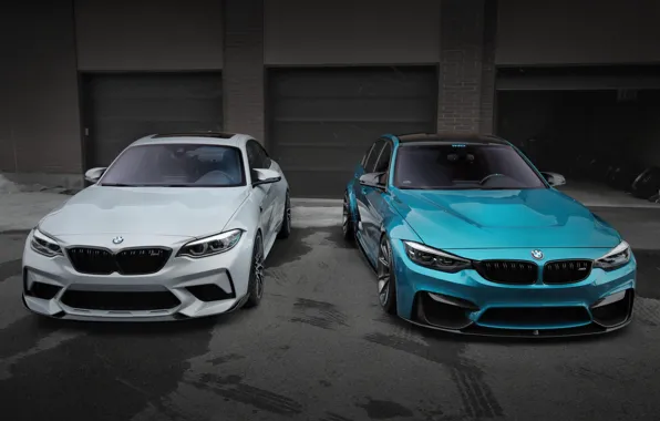 Picture BMW, Blue, Silver, F80, F87