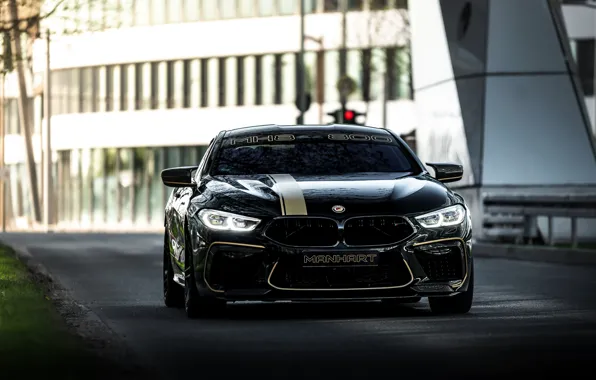 Picture road, black, street, tuning, coupe, BMW, Manhart, 2020, BMW M8, 4.4 L., two-door, V8 Biturbo, …