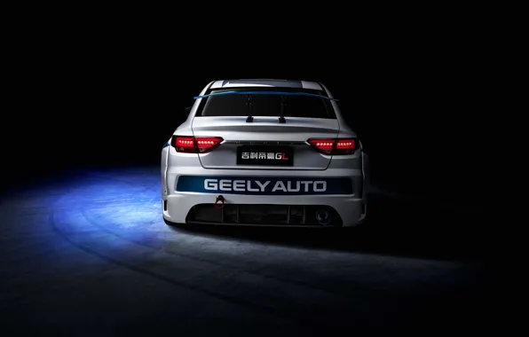 Picture racing car, rear view, 2018, Race Car, Geely, Emgrand GL