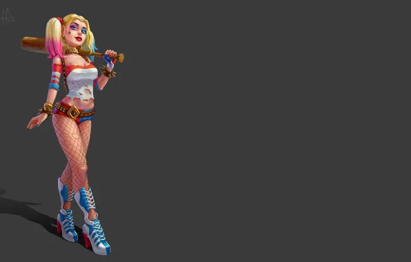 Picture Girl, Figure, Girl, Bit, Art, Harley Quinn, Character, Harley Quinn, DC comics, by Inna Stefanova, …