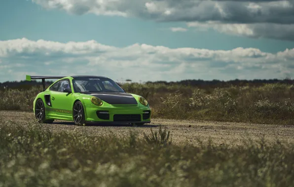 Picture Porsche, Green, GT2