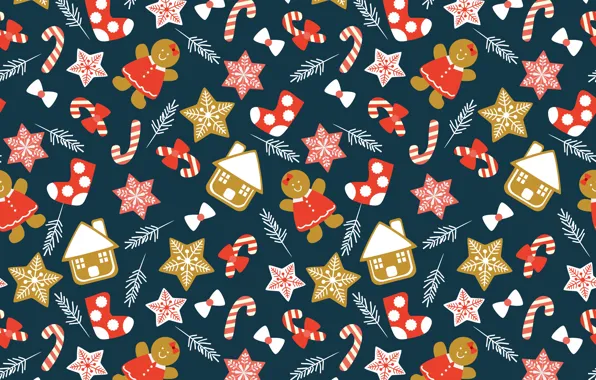 Picture decoration, background, New Year, Christmas, Christmas, winter, background, pattern, New Year, decoration, xmas, Merry, seamless