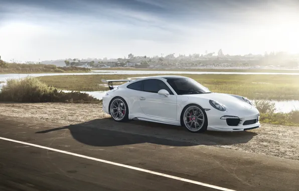 Picture 911, Porsche, White, VAG, Carrera 4S
