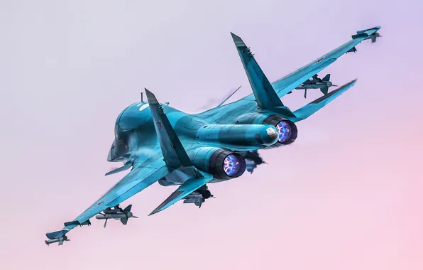 Picture flight, fighter-bomber, Su-34, Su-34
