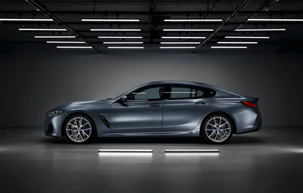 Picture background, lamp, coupe, BMW, side, Gran Coupe, 8-Series, 2019, the four-door coupe, Eight, G16