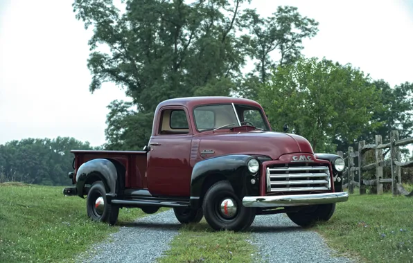 Picture 150, pickup, GMC, 1949, the fence, Pickup Truck, GMC 150