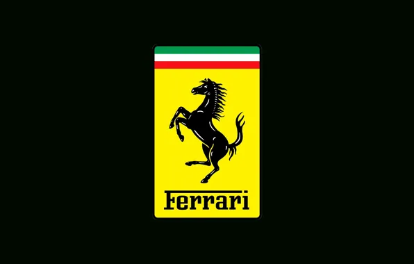 Picture black, stallion, logo, logo, ferrari, Ferrari, black