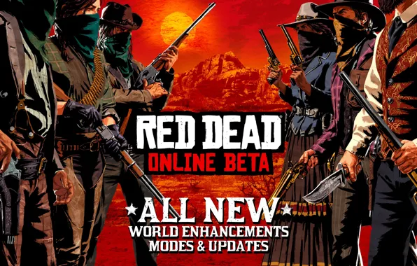 Picture the bandits, cowboy, Red Dead Redemption 2, Red Dead Online