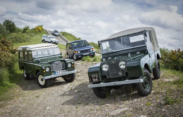 Picture Land Rover, Range Rover, Defender, Series I, Series III, SUVs (mostly)