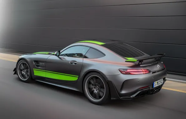 Picture Mercedes-Benz, speed, rear view, AMG, PRO, GT R, 2019
