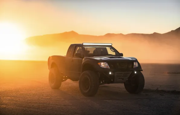 Picture the evening, Nissan, pickup, 2019, 600 HP, V8 turbocharged, 5.6 L., Frontier Desert Runner Concept