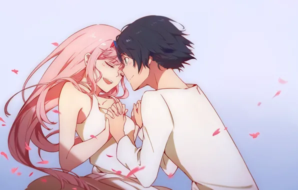 Picture anime, pair, two, Darling In The Frankxx, Cute in France